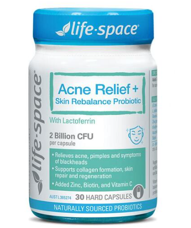 Life Space Acne Relief 祛痘+皮肤平衡益生菌 30粒【保质期2026/12】